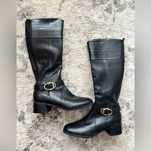 Marc Fisher Black Riding Boots